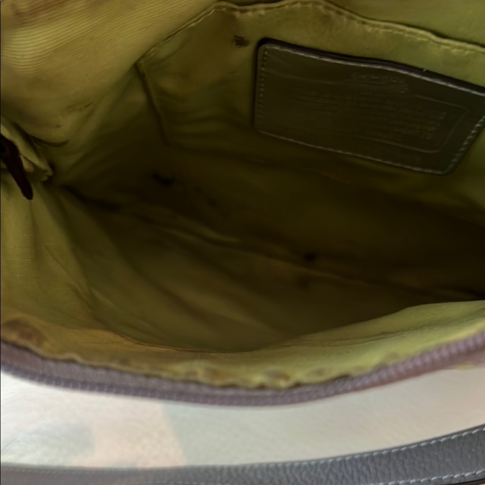 Coach Gray and Green Patterned Crossbody Bag - Picture 3 of 10